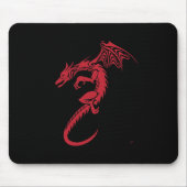 Norbert der rote Drache Mousepad (Vorne)