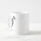 Norbert der schwarze Drache Kaffeetasse (Vorderseite Links)