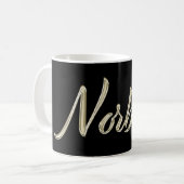 Norbert Name whitegold Tasse Teetasse Kaffeetasse (Vorderseite Links)