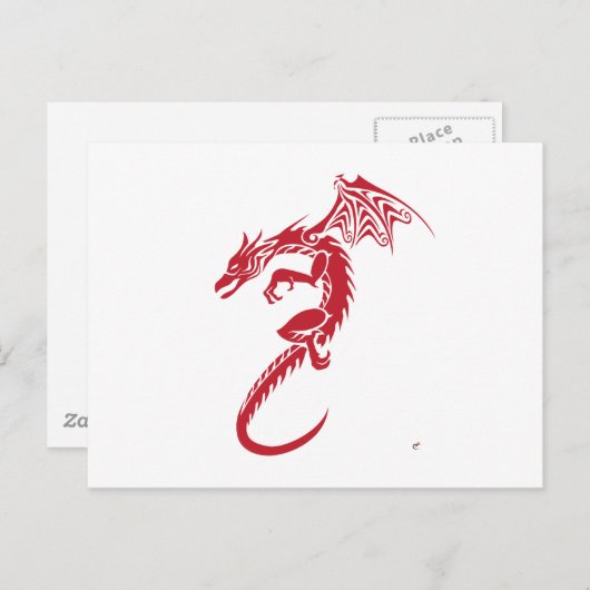 Norbert vom Roten Drachen Postkarte (Vorne/Hinten)