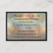 Norburette 2,5" Pearl Beruflich Visitenkarte (Rückseite)