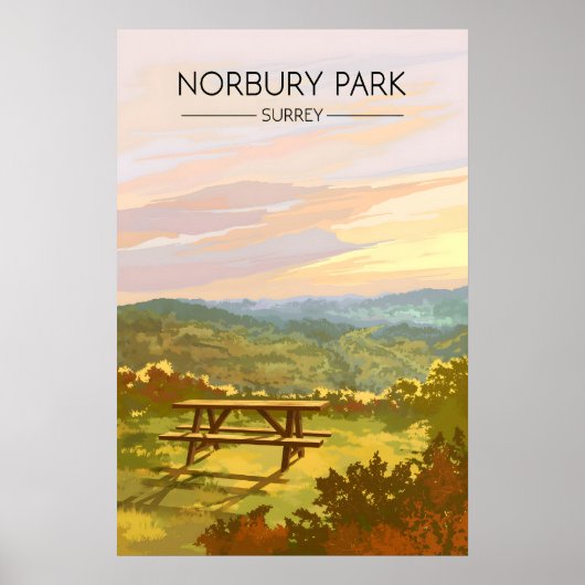 Norbury Park Surrey Reiseplakat Poster (Vorne)