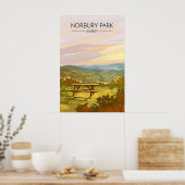 Norbury Park Surrey Reiseplakat Poster (Küche)