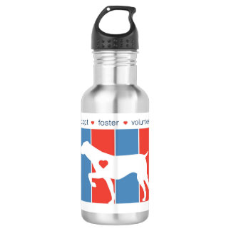 NorCalGSPRescue Striped Logo-Wasser-Flasche Edelstahlflasche