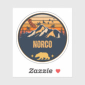 Norco, Kalifornien Aufkleber (Blatt)