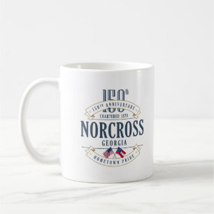 Norcross, Georgia 150 Jahre T - Shirt Kaffeetasse