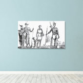 Nord-Amerikanische Ureinwohner Leinwanddruck (Insitu (Holzboden))