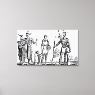 Nord-Amerikanische Ureinwohner Leinwanddruck