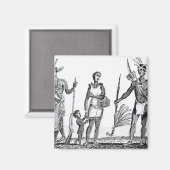 Nord-Amerikanische Ureinwohner Magnet (Vorderseite/Rückseite)