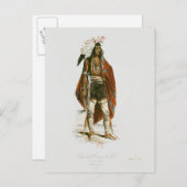 Nord-Amerikanische Ureinwohner Postkarte (Vorne/Hinten)