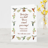 Nord-Amerikanische Vögel-Rente Karte (Gelbe Blume)