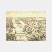 Nord Aurora Illinois Stone Lithograph 1871 Art Fleecedecke (Vorderseite (Horizontal))