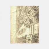 Nord Aurora Illinois Stone Lithograph 1871 Art Fleecedecke (Vorderseite)