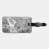 Nord Aurora Illinois Stone Lithograph 1871 Art Gepäckanhänger (Rückseite horizontal)