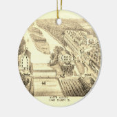 Nord Aurora Illinois Stone Lithograph 1871 Art Keramik Ornament (Links)