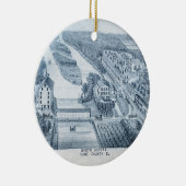 Nord Aurora Illinois Stone Lithograph 1871 Art Keramik Ornament (Rechts)