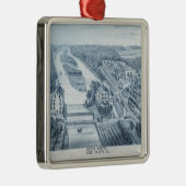 Nord Aurora Illinois Stone Lithograph 1871 Art Ornament Aus Metall (Rechts)