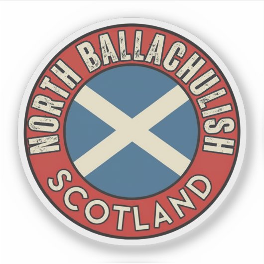 Nord-Ballachulish, Schottland Aufkleber (Vorderseite)