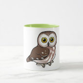 Nord Birdorable Säge-whet Eule Tasse (Zentrum)