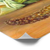 Nord - Blume, Obst, Palmyra Palm, Java 1870 Poster (Ecke)