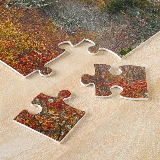 Nord-Carolina-Blaue-Gratpfade-Pfauengebirge Puzzle (Seite)