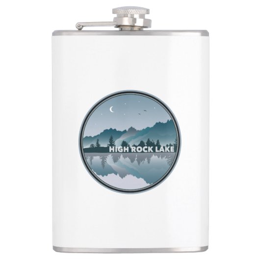 Nord-Carolina-Reflektion Flachmann (Vorderseite)