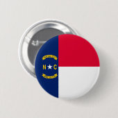 Nord-Carolina-Staatsflagge Button (Vorne & Hinten)