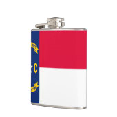 Nord-Carolina-Staatsflagge Flachmann (Links)