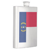 Nord-Carolina-Staatsflagge Flachmann (Rechts)