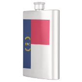 Nord-Carolina-Staatsflagge Flachmann (Links)