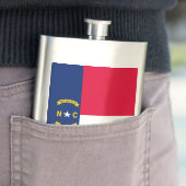 Nord-Carolina-Staatsflagge Flachmann (Beispiel)