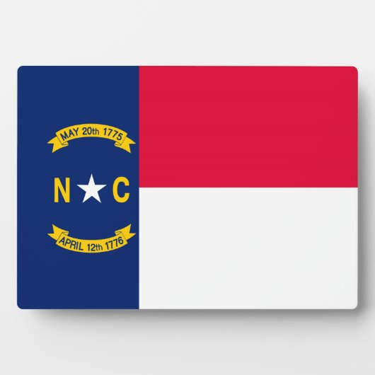 Nord-Carolina-Staatsflagge Fotoplatte (Vorderseite)