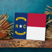 Nord-Carolina-Staatsflagge Fotoplatte (Seite)