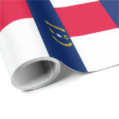 Nord-Carolina-Staatsflagge Geschenkpapier (Rolleneckpunkt)