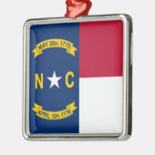 Nord-Carolina-Staatsflagge Keramik Ornament (Links)