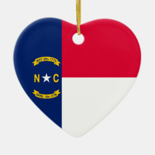 Nord-Carolina-Staatsflagge Keramikornament