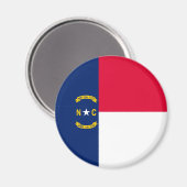 Nord-Carolina-Staatsflagge Magnet (Vorderseite/Rückseite)