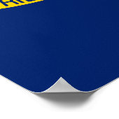 Nord-Carolina-Staatsflagge Poster (Ecke)