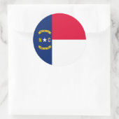 Nord-Carolina-Staatsflagge Runder Aufkleber (Tasche)
