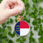 Nord-Carolina-Staatsflagge Schlüsselanhänger (Hand)