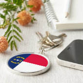 Nord-Carolina-Staatsflagge Schlüsselanhänger (Seite)