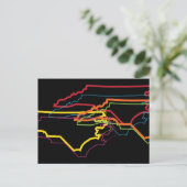 Nord-Carolina-Stolz Postkarte (Stehend Vorderseite)