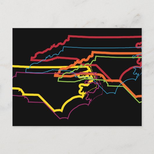 Nord-Carolina-Stolz Postkarte (Vorderseite)