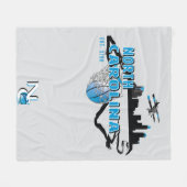 Nord-CarolinaFleece-Decke Fleecedecke (Vorderseite (Horizontal))