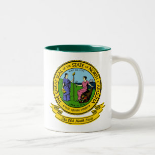 Nord-CarolinaSiegel Zweifarbige Tasse