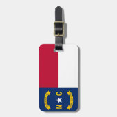 Nord-CarolinaStaats-Flagge Gepäckanhänger (Vorderseite vertikal)