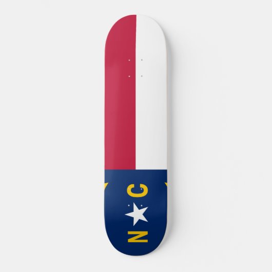 Nord-CarolinaStaats-Flagge Skateboard (Vorderseite)