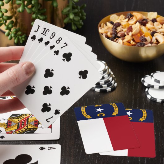 Nord-CarolinaStaats-Flagge Spielkarten (In Situ)