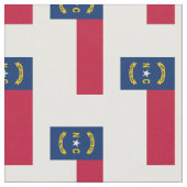 Nord-CarolinaStaats-Flagge Stoff (Nahaufnahme)