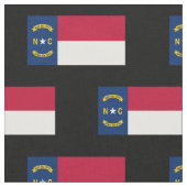 Nord-CarolinaStaats-Flagge Stoff (Nahaufnahme)